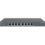 EnGenius Cloud Managed 55W PoE 8 Port Network Switch - 8 Ports - Manageable - 3 Layer Supported - Twisted Pair - Wall Mountable - 2 ECS1008P