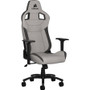 Corsair T3 RUSH Gaming Chair - Gray/Charcoal - For Gaming - Fabric, Nylon, Metal, Polyurethane Foam, Memory Foam - Charcoal, Gray (Fleet Network)