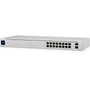 Ubiquiti UniFi 16-Port PoE Switch - 16 Ports - Manageable - 2 Layer Supported - Modular - 2 SFP Slots - Twisted Pair Optical Fiber - USW-16-POE