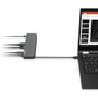 Lenovo USB-C Mini Dock - for Notebook - 45 W - USB Type C - 3 x USB Ports - USB Type-C - Network (RJ-45) - HDMI - VGA - Wired (40AU0065US)