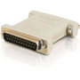 C2G Null Modem Adapter - 1 Pack - 1 x DB-25 Male - 1 x DB-25 Female - Beige (Fleet Network)