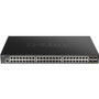 D-Link 52-Port 10-Gigabit Smart Managed PoE Switch - 52 Ports - Manageable - Gigabit Ethernet - 1000Base-T - 3 Layer Supported - - (Fleet Network)