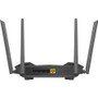 D-Link EXO AX Wi-Fi 6 IEEE 802.11ax Ethernet Wireless Router - 2.40 GHz ISM Band - 5 GHz UNII Band - 4 x Antenna(4 x External) - MB/s (DIR-X1560)
