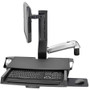 Ergotron StyleView Mounting Arm for Keyboard, Monitor, Bar Code Scanner, Mouse, Wrist Rest - Polished Aluminum - 1 Display(s) - 24" - (45-583-026)