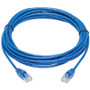 Tripp Lite Cat6a 10G Snagless Molded Slim UTP Network Patch Cable (M/M), Blue, 15 ft. - 15 ft Category 6a Network Cable for Computer, (N261-S15-BL)