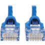 Tripp Lite Cat6a 10G Snagless Molded Slim UTP Network Patch Cable (M/M), Blue, 15 ft. - 15 ft Category 6a Network Cable for Computer, (N261-S15-BL)