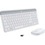 Logitech Slim Wireless Keyboard and Mouse Combo MK470 - USB Wireless RF - USB Wireless RF - Optical - 1000 dpi - 3 Button - Scroll - - 920-009443