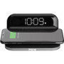 iHome Compact Alarm Clock with Qi Wireless Charging and USB Charging - Digital (iW18BG)
