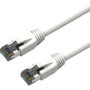 Axiom 10FT CAT8 2000mhz S/FTP Shielded Patch Cable Snagless Boot (White) - 10 ft Category 8 Network Cable for Network Device - First - (Fleet Network)