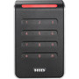 HID Signo 40k Card ReaderKeypad Access Device - Black Silver Door Indoor Outdoor - Key Code Proximity - 394 100 mm Operating 40KTKS-01-000000