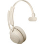 Jabra Evolve2 65 Headset - Mono - USB Type A - Wireless - Bluetooth - Over-the-head - Monaural - Supra-aural - Beige (Fleet Network)