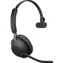 Jabra Evolve2 65 Headset - Mono - USB Type C - Wireless - Bluetooth - Over-the-head - Monaural - Supra-aural - Black (Fleet Network)