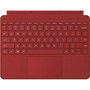 Microsoft Type Cover KeyboardCover Case Microsoft Surface Go 2 Surface Go Tablet - Poppy Red - Stain Resistant - Alcantara Body - x KCT-00061