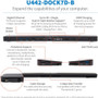 Tripp Lite U442-DOCK7D-B Docking Station - for Notebook/Tablet/Smartphone - 100 W - USB Type C - 2 x USB 2.0 - 2 x USB 3.0 - USB - - - (U442-DOCK7D-B)