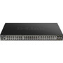 D-Link 52-Port 10-Gigabit Smart Managed PoE Switch - 52 Ports - Manageable - Gigabit Ethernet, 10 Gigabit Ethernet - 10GBase-X - 3 - - (DGS-1250-52XMP-6KV)