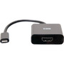 C2G 4K USB C to HDMI Adapter - 1 x Type C USB Male - 1 x HDMI Digital Audio/Video Female - 3840 x 2160 Supported - Black (C2G54459)