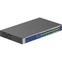 Netgear GS524UP Ethernet Switch - 24 Ports - 2 Layer Supported - 57880 W Power Consumption - 480 W PoE Budget - Twisted Pair - PoE - GS524UP-100NAS