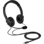 Kensington Classic USB-C Headset with Mic - Stereo - USB Type C - Wired - Over-the-head - Binaural - Circumaural - 6 ft Cable - Noise K97457WW