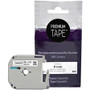 Premium Tape Label Tape - Alternative for Brother MK-221 - 3/8" x 26' (9 mm x 8 m) - Black on White - 1 Pack (Fleet Network)