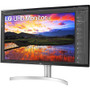 LG 32UN650-W 31.5" 4K UHD LCD Monitor - 16:9 - Black, Silver - 32" (812.80 mm) Class - In-plane Switching (IPS) Technology - LED - x - (Fleet Network)
