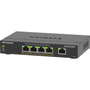 Netgear GS305EPP Ethernet Switch - 5 Ports - Manageable - 2 Layer Supported - 120 W PoE Budget - Twisted Pair - PoE Ports - Desktop - GS305EPP-100NAS