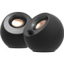 Creative Pebble V3 2.0 Bluetooth Speaker System - 8 W RMS - Black - Desktop - 100 Hz to 17 kHz - USB (51MF1700AA001)