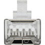 Tripp Lite Cat6 RJ45 Pass-Through FTP Modular Plug, 100 Pack - 100 Pack - 1 x RJ-45 Network Male - Clear - TAA Compliant (N232-100-FTP)