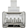 Tripp Lite Cat6 RJ45 Pass-Through FTP Modular Plug 100 Pack - 100 Pack - 1 x RJ-45 Network Male - Clear - TAA Compliant N232-100-FTP