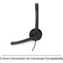 Verbatim Mono Headset with Microphone and In-Line Remote - Mono - Mini-phone (3.5mm) - Wired - 32 Ohm - 20 Hz - 20 kHz - Over-the-head (70722)