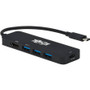 Tripp Lite U444-06N-H3UC2 HDMI/USB/USB-C Audio/Video Data Transfer Adapter - 1 x Type C USB Male - 3 x Type A USB 3.1 (Gen 1) USB 1 x (Fleet Network)