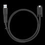 Targus 1M USB-C Male with Screw to USB-C Male Cable with USB-A Tether - 33 ft USBUSB-C Data Transfer Cable for Dock Tablet - First ACC1133GLX