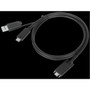 Targus 1M USB-C Male with Screw to USB-C Male Cable with USB-A Tether - 33 ft USBUSB-C Data Transfer Cable for Dock Tablet - First ACC1133GLX
