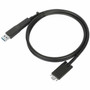 Targus 1M USB-C Male with Screw to USB-C Male Cable with USB-A Tether - 33 ft USBUSB-C Data Transfer Cable for Dock Tablet - First ACC1133GLX