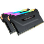 Corsair Vengeance RGB Pro 16GB 2 x 8GB DDR4 DRAM 3600MHz C16 Memory Kit - Black - For Motherboard Desktop PC - 16 GB 2 x 8GB - - CMW16GX4M2D3600C16