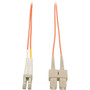 Tripp Lite Duplex Fiber Optic Patch Cable - LC Male - SC Male - 3m (Fleet Network)