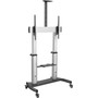 StarTechcom Mobile TV Stand Heavy Duty Universal TV Cart for 60-100 inch Display 100kg220lb Height Adjustable Rolling TV Floor - STNDMTV100