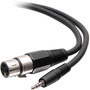 C2G 1.5ft / 18in 3-Pin XLR to TRS 1/8" 3.5mm AUX Audio Cable - M/F - 1.5 ft Mini-phone/XLR Audio Cable for Audio Device, Tablet, Audio (Fleet Network)