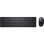 Dell Pro Wireless Keyboard And Mouse KM5221W - USB Wireless RF - French - Black - USB Wireless RF Mouse - Optical - 4000 dpi - 3 - - - KM5221WBKB-FRC