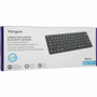 Targus Compact Multi-Device Bluetooth Antimicrobial Keyboard - Wireless Connectivity - Bluetooth - ChromeOS - Tablet, Smartphone, - - (AKB862US)