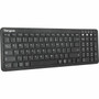 Targus Midsize Multi-Device Bluetooth Antimicrobial Keyboard - Wireless Connectivity - Bluetooth - ChromeOS - English US - QWERTY - AKB863US