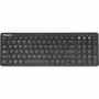 Targus Midsize Multi-Device Bluetooth Antimicrobial Keyboard - Wireless Connectivity - Bluetooth - ChromeOS - English US - QWERTY - AKB863US