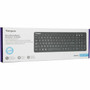 Targus Midsize Multi-Device Bluetooth Antimicrobial Keyboard - Wireless Connectivity - Bluetooth - ChromeOS - English US - QWERTY - AKB863US