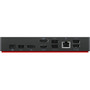 Lenovo ThinkPad Universal USB-C Dock - for Notebook - 135 W - USB Type C - 3 Displays Supported - 3840 x 2160 - 6 x USB Ports - 2 x - 40AY0090US