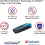 Verbatim Store n Go V3 USB Drive - 32 GB - USB 32 Gen 1 Type A - Assorted - Lifetime Warranty - 5 Pack 70900