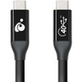 IOGEAR USB4 C to C Cable (40Gbps) [USB-IF] - 2.6 ft Coaxial AV/Data Transfer Cable for Dock, Docking Station, Notebook, Audio/Video - (G2LU4CCM01)