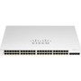 Cisco Business CBS220-48P-4G Ethernet Switch - 48 Ports - Manageable - 2 Layer Supported - Modular - 4 SFP Slots - 53 W Power - 382 W (Fleet Network)