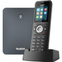 Yealink W79P IP Phone - Cordless - Corded - DECT - Wall Mountable, Desktop - Black, Classic Gray - VoIP - 1 x Network (RJ-45) (Fleet Network)