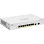 Cisco Business CBS220-8P-E-2G Ethernet Switch - 8 Ports - Manageable - Gigabit Ethernet - 10/100/1000Base-T, 1000Base-X - 2 Layer - - (CBS220-8P-E-2G-NA)
