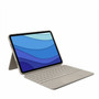 Logitech Combo Touch KeyboardCover Case for 11 Apple iPad Pro 3rd Generation iPad Pro 2nd Generation iPad Pro Tablet - Sand - 920-010165