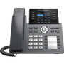 Grandstream GRP2634 IP Phone - Corded - Corded - Bluetooth, Wi-Fi - Wall Mountable, Desktop - 8 x Total Line - VoIP - IEEE - 2 x - PoE (Fleet Network)